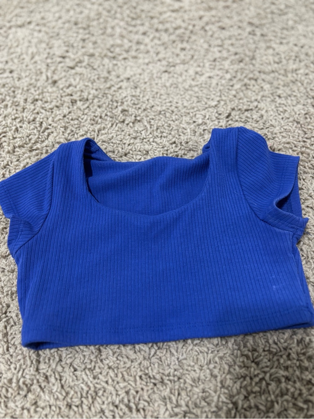 Tiger Friday Ribbed Royal Blue Top